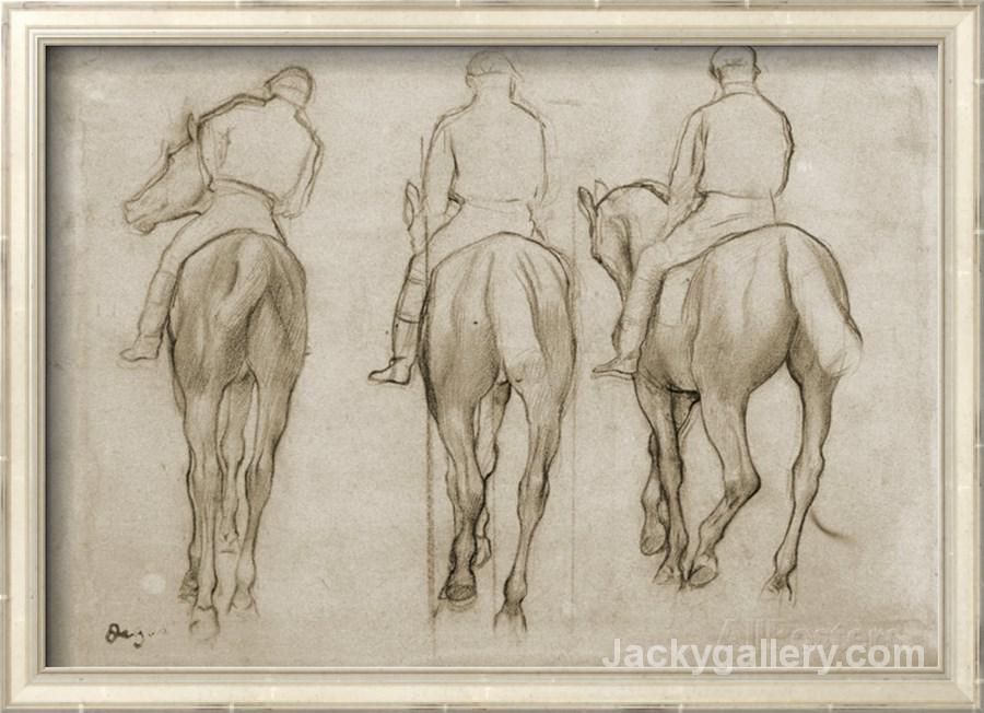 Jockeys by Edgar Degas paintings reproduction